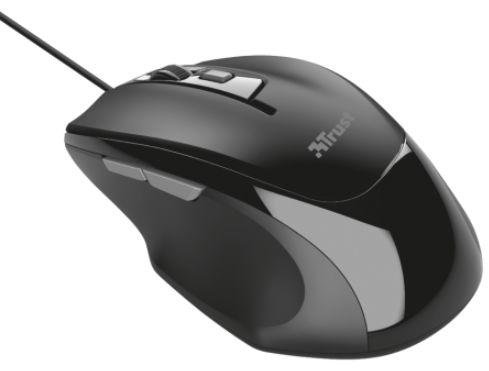 Mouse Optic Trust Voca Comfort, 2400 Dpi (Negru)