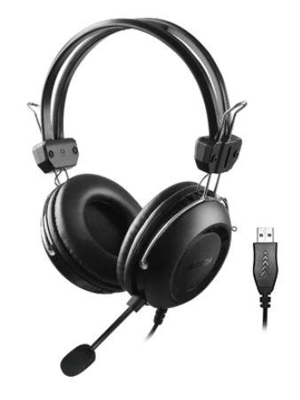 Casti Stereo A4Tech HU-35, Microfon, USB (Negru) 1 Casti Stereo A4Tech HU-35, Microfon, USB (Negru)