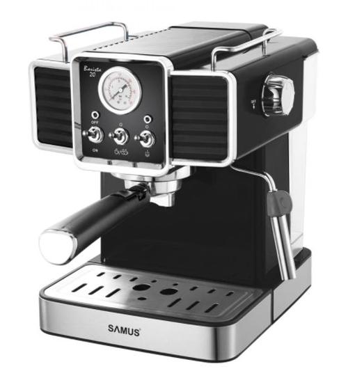 Espressor Samus BARISTA 20, 1350 W, 20 Bari, 1500 ml (Negru/Inox)