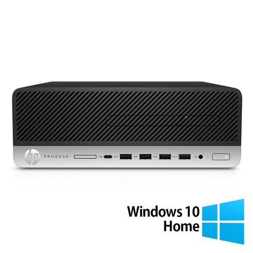 Calculator Sistem PC Refurbished HP ProDesk 600 G5 SFF, Intel Core i5-9500 3.00-4.40GHz, 8GB DDR4, 256GB SSD + Windows 10 Home