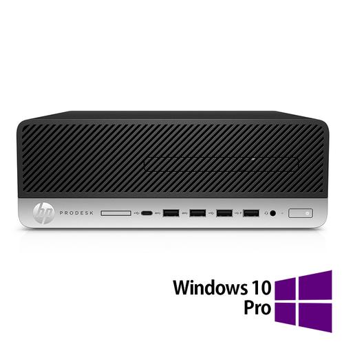 Calculator Sistem PC Refurbished HP ProDesk 600 G5 SFF, Intel Core i5-9500 3.00-4.40GHz, 8GB DDR4, 256GB SSD + Windows 10 Pro