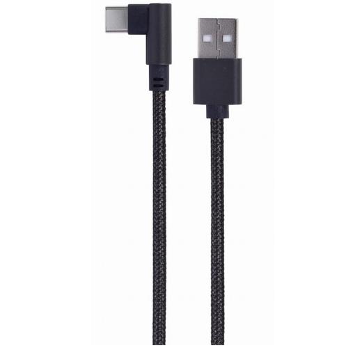 Cablu alimentare si date Gembird, USB 2.0 (T) la USB 2.0 Type-C (T), 0.2m, Negru, CC-USB2-AMCML-0.2M