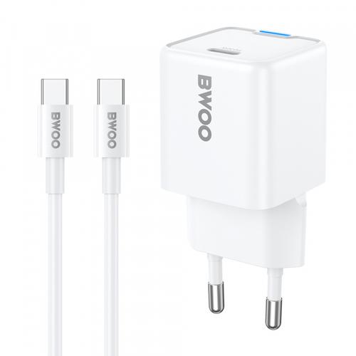 Incarcator retea BWOO CDA211, 30W, 1 x USB-C (Alb)