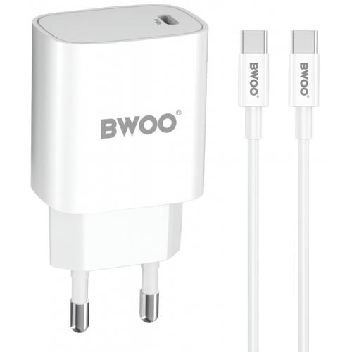 Incarcator retea BWOO CDA159, 20W, USB-C (Alb)