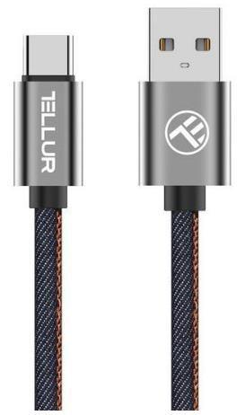 Cablu de date Tellur TLL155381 USB Type-C, 1m (Albastru)