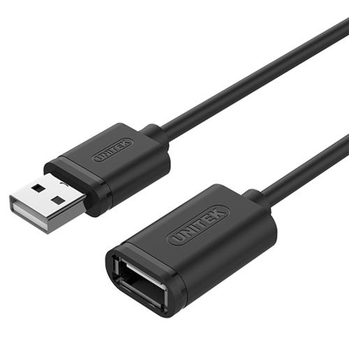 Cablu prelungitor USB Unitek Y-C417GBK, USB 2.0 A tata / A mama , 3.0m 1 Cablu prelungitor USB Unitek Y-C417GBK, USB 2.0 A tata / A mama , 3.0m