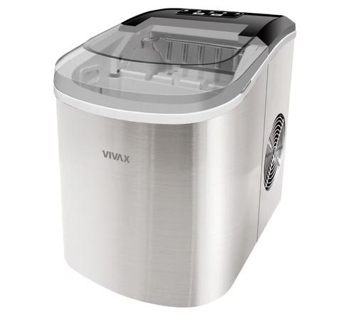 Masina de facut gheata Vivax Ice Maker IM-122T, Portabila, productie gheata 12 kg/24h, capacitate 2.2 l, 2 dimensiuni cuburi de gheata (Argintiu)