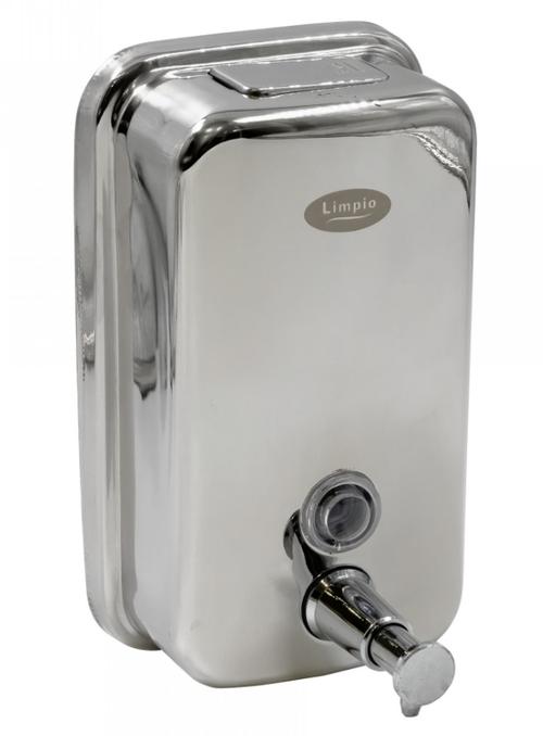 Dozator sapun Limpio SD80, inox lucios, 800 ml, prevazut cu vizor nivel si inchidere cu cheie