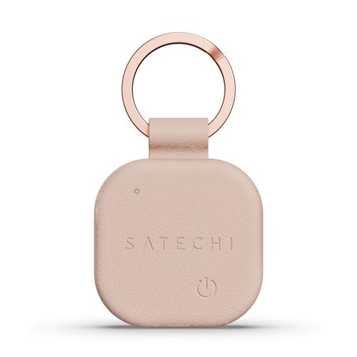 Breloc tracker din piele vegana Satechi Findall ST-LKCFR (Roz)