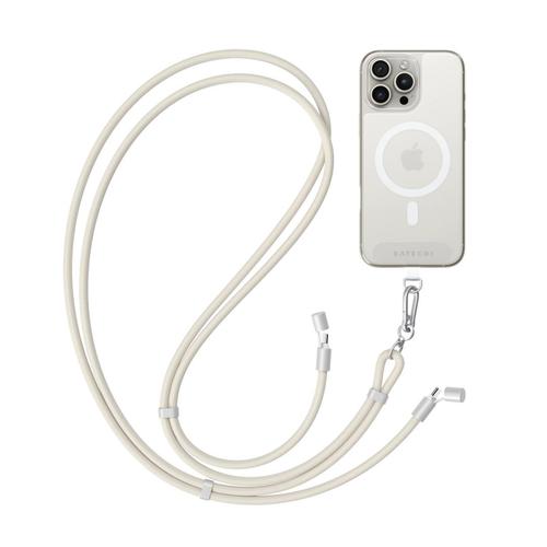 Cablu de date Satechi OntheGo Crossbody 1,5m USB-C, 60 W, ST-LOTGLW (Alb)