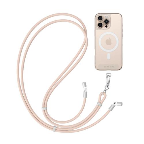 Cablu de date Satechi OntheGo Crossbody 1,5m USB-C, 60 W, ST-LOTGLR (Roz)