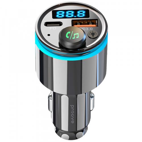 Modulator FM Bluetooth Proove FMNX30110001, 1 x USB-A, 1 x USB-C 1 Modulator FM Bluetooth Proove FMNX30110001, 1 x USB-A, 1 x USB-C