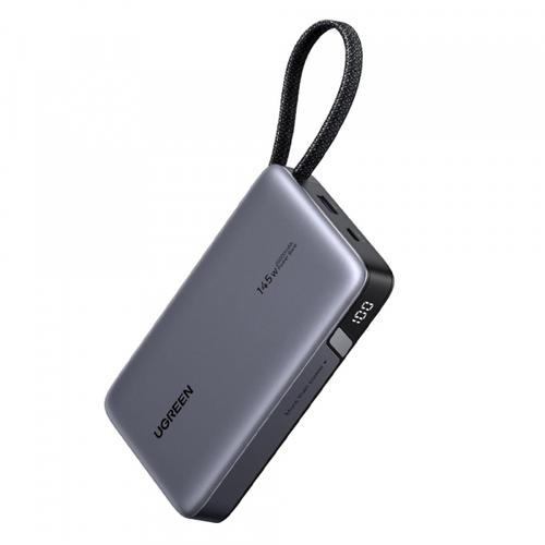 Baterie Externa UGREEN PB551 (55992B), 20000mAh, 145W, QC + PD, 1 x USB-A - 2 x USB-C (Gri) 1 Baterie Externa UGREEN PB551 (55992B), 20000mAh, 145W, QC + PD, 1 x USB-A - 2 x USB-C (Gri)