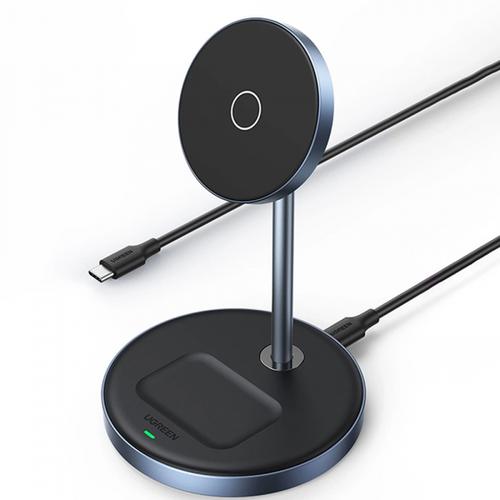Incarcator Retea Wireless UGREEN CD317 2in1, 20W, 1.67A (Negru) 1 Incarcator Retea Wireless UGREEN CD317 2in1, 20W, 1.67A (Negru)