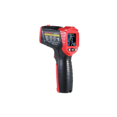 Pirometru digital cu infrarosu, Habotest, Afisaj color, 160x111x48 mm, Rosu/Negru