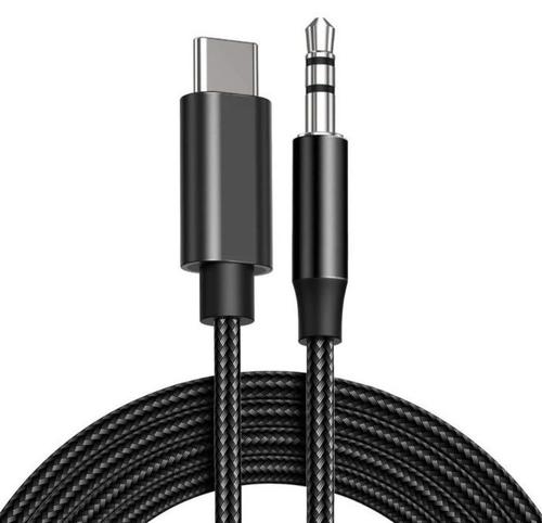 Cablu Audio Lemontti LAUXCTCBK, USB Type-C - Jack 3.5mm, 1m, impletitura textila (Negru) 1 Cablu Audio Lemontti LAUXCTCBK, USB Type-C - Jack 3.5mm, 1m, impletitura textila (Negru)