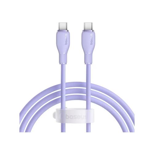 Cablu de date si alimentare Baseus Pudding P10377701511-00, USB Type-C la USB Type-C 100W, 1.5m (Violet)