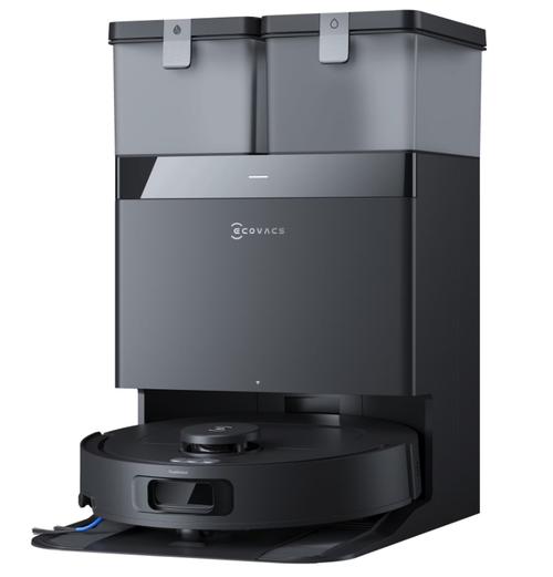 Aspirator robot Ecovacs DEEBOT T30C BK Gen2, 25000Pa, TruEdge 2.0, Auto-Lift Mopping 9mm, OZMO Turbo 2.0, Capacitate sac praf statie 3 L, Autonomie 180 minute, TrueDetect (Negru)