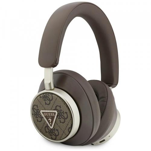 Casti Stereo Wireless Guess 4G Gold Triangle Logo, Bluetooth, A2DP, Maro
