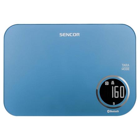 Cantar de bucatarie Sencor S-SKS7072BL, Smart, Bluetooth (Albastru)