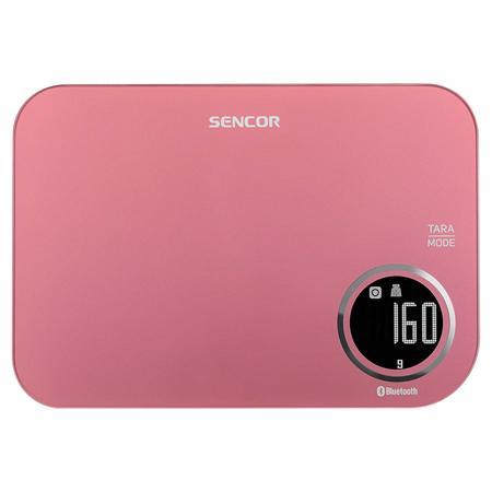 Cantar de bucatarie Sencor S-SKS7074RD, Smart, Bluetooth (Rosu)