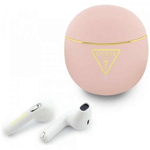 Casti True Wireless Guess Script Print, Bluetooth, Roz 1 Casti True Wireless Guess Script Print, Bluetooth, Roz