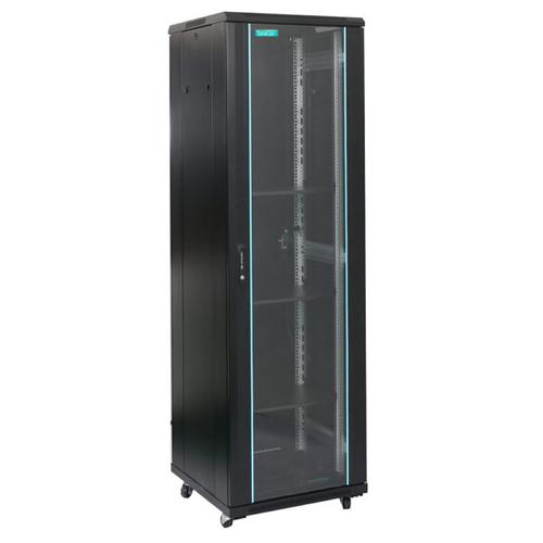 Cabinet de podea Spacer SPCN-22U-800-BK-03, 22U, Flatpack (dezasamblat), usa sticla cu blocare, panouri laterale detasabile, otel 2mm, sarcina maxima 1000Kg (Negru) 1 Cabinet de podea Spacer SPCN-22U-800-BK-03, 22U, Flatpack (dezasamblat), usa sticla cu blocare, panouri laterale detasabile, otel 2mm, sarcina maxima 1000Kg (Negru)