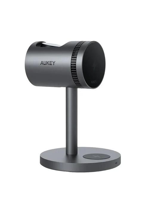 Statie de incarcare wireless Aukey, LC-MC311, 15W, fast charge, 1 x USB-C (Negru)