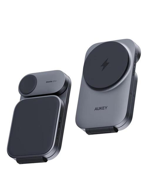 Statie de incarcare wireless Aukey, LC-MC312 (EU), 15W, fast charge, 1 x USB-C (Negru)