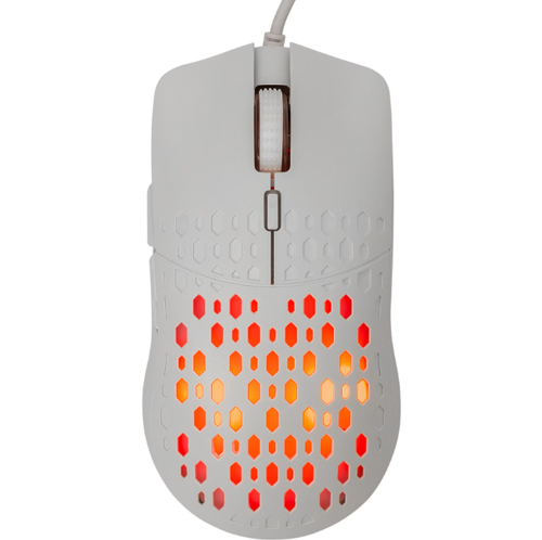 Mouse Gaming Barracuda BGM-022, Cu fir, USB, 3200 dpi, iluminare LED (Alb)