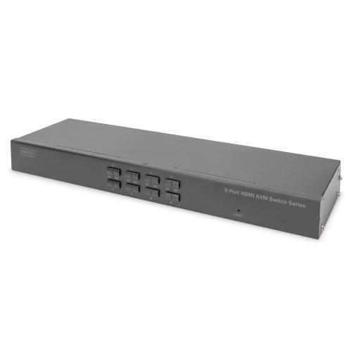 Switch KVM 8 Porturi HDMI Digitus, 4K Ultra HD, 3840x2160px, Negru