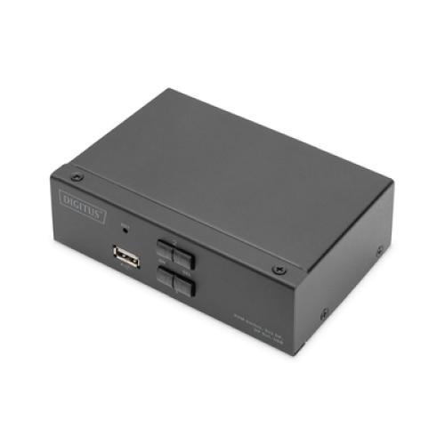 Comutator KVM Digitus, USB, Negru