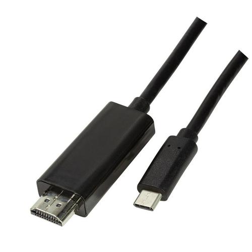 Cablu LOGILINK UA0330, USB 3.1 Type-C - HDMI, 3m, 4K UHD/60 Hz (Negru)