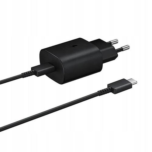 Incarcator retea Samsung EP-TA800EBE + EP-DA705BBE, 25 W, USB Type-C, Bulk (Negru)