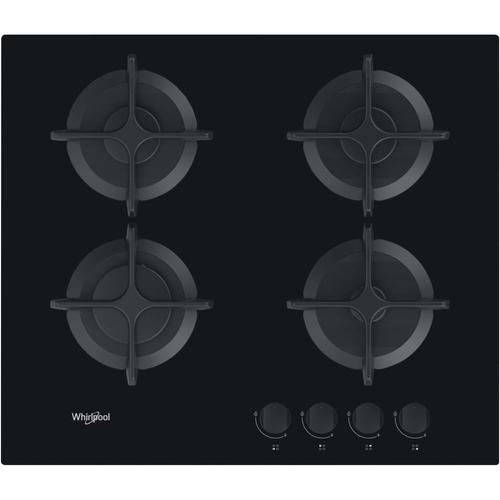 Plita incorporabila Whirlpool AKT 616/NB, Gaz, 4 arzatoare, 7300 W, 60 cm (Negru)