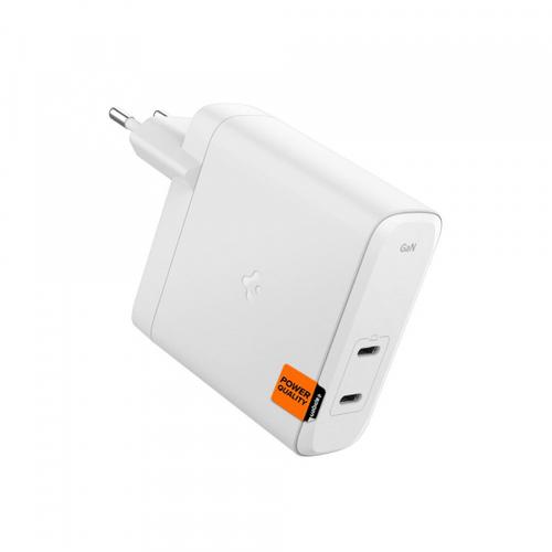 Incarcator retea Spigen Arcstation Pro, 140W, 2 x USB-C (Alb)