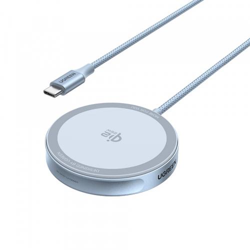Incarcator wireless Ugreen MagFlow, 25W (Albastru)