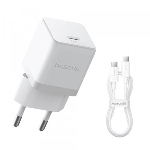 Incarcator retea Baseus Palm, 20W, 1 x USB-C (Alb)