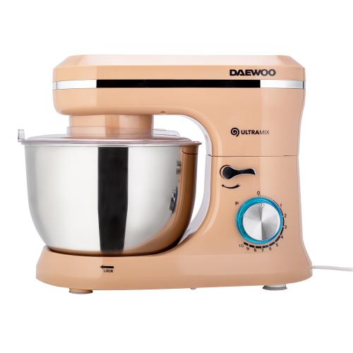 Mixer cu bol Daewoo DHM150R, 1600 W, 10 viteze + puls, 4.5L, bol inox (Crem) 1 Mixer cu bol Daewoo DHM150R, 1600 W, 10 viteze + puls, 4.5L, bol inox (Crem)