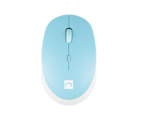 Mouse Natec Harrier 2, Bluetooth, 1600dpi (Alb/Albastru)