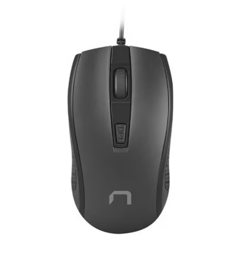 Mouse Natec Hoopoe 2, Wired, USB, 1600dpi (Negru)
