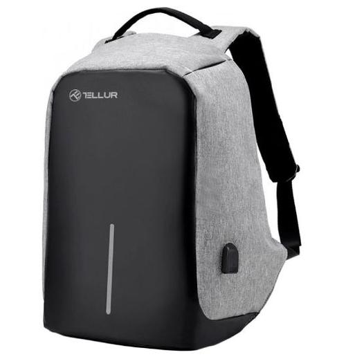 Rucsac Laptop antifurt Tellur TLL611261, port USB, 15.6inch (Gri) 1 Rucsac Laptop antifurt Tellur TLL611261, port USB, 15.6inch (Gri)