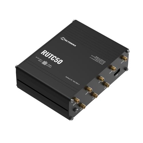 Router Wireless Teltonika RUTC50 5G, 2 SIM, 3,4 Gbps, 5 porturi Gigabit 1 Router Wireless Teltonika RUTC50 5G, 2 SIM, 3,4 Gbps, 5 porturi Gigabit