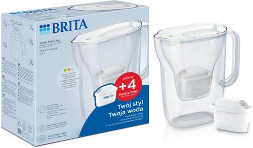 Cana filtranta de apa Brita Style Essential BR1059261, 2.4 l, + 4 filtre Maxtra Pro Pure Performance (Alb) 1 Cana filtranta de apa Brita Style Essential BR1059261, 2.4 l, + 4 filtre Maxtra Pro Pure Performance (Alb)