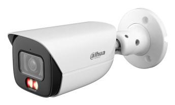 Camera supraveghere IP exterior cu iluminare duala Dahua WizSense IPC-HFW3649E-AS-IL, 6MP, 2.8 mm, IR/lumina alba 30 m, slot card, microfon, PoE