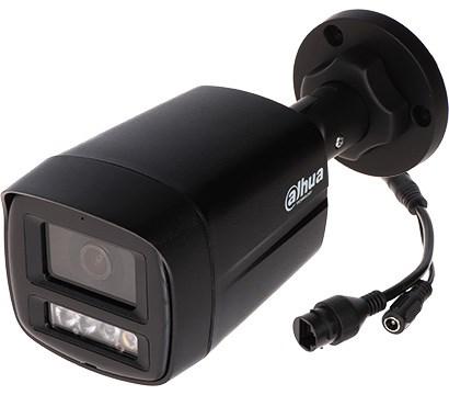 Camera supraveghere exterior IP cu iluminare duala Dahua IPC-HFW1439TL1-A-IL-BLACK, 4 MP, 2.8 mm, IR / lumina alba 30 m, microfon, PoE
