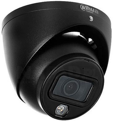 Camera supraveghere exterior Dome cu iluminare duala Dahua HAC-HDW1200TLM-IL-A-0280B-S6-BLACK, 2 MP, 2.8 mm, IR/lumina alba 20 m, microfon