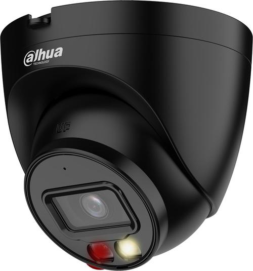 Camera de supraveghere Dahua IPC-HDW1639T-A-IL-0280B-S6-BLACK IP Dome, 6 MP, 2.8 mm, IR 30m, microfon, PoE, detectare miscare (Negru)