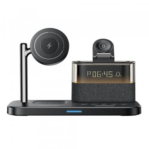 Incarcator Wireless Yesido DS37 Display 3in1, 25W, 1.67A, MagSafe, Qi Fast Wireless (Negru)