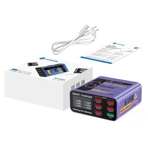 Incarcator Statie Sunshine SS-304Q, 30W, 3.5A, 6 x USB-A (Mov)